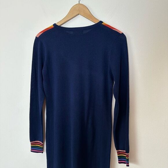 Modcloth Sugarhill Women’s Rainbow Evie Sun On My Shoulders Sweater Dress - Picture 7 of 10